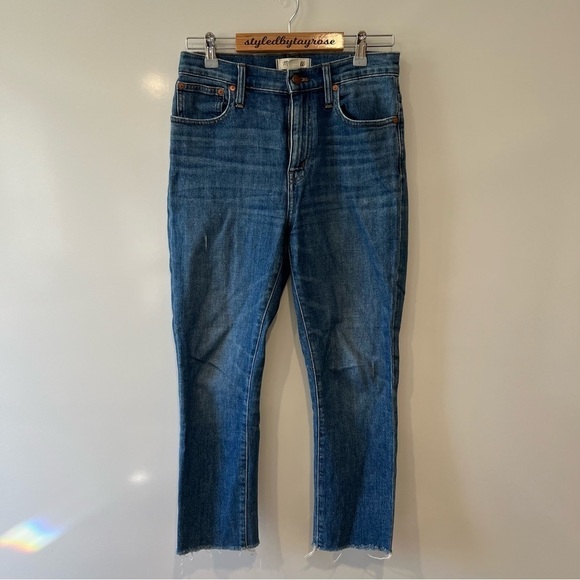 Madewell The High-Rise Slim Boyjean Crop in Barksdale Wash - Picture 5 of 14
